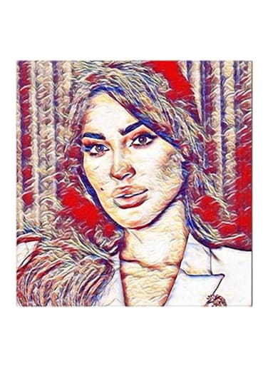 Nadine Nassib Njeim MDF Wall Art Multicolour 30x30cm