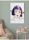 Space Woman Wall Art Multicolour 40x60cm