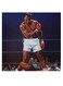 Boxer Muhammad Ali Themed Decorative Wall Art Blue/Brown/White 30x30cm