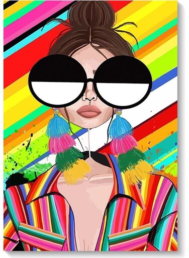 Decorative Wall Art Painting Multicolour 40 x 60cm