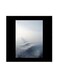 Nature Themed Wall Art Black/White/Blue 30x30cm