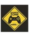 Gamer Zone Themed Wall Art Black/Yelliow 30x30cm