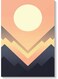 Sun Abstract Wall Art Multicolour 40x60cm