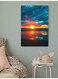 Sunset Wall Art Multicolour 40x60cm