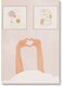Hand Heart Wall Art Painting Pink/Brown 40x60cm