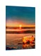 Sunset Printed Framed Canvas Wall Art Blue/Orange 60x80centimeter