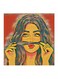 Wooden Wall Art Painting Multicolour 30x30centimeter
