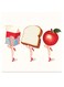 Healthy Food Themed Wall Art Beige/Red/White 30x30cm