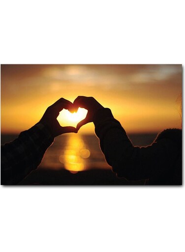 Love Printed Wall Art Multicolour 40x60cm