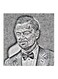 Leonardo Dicaprio MDF Wall Art Painting Black/White 30 x 5 x 30cm