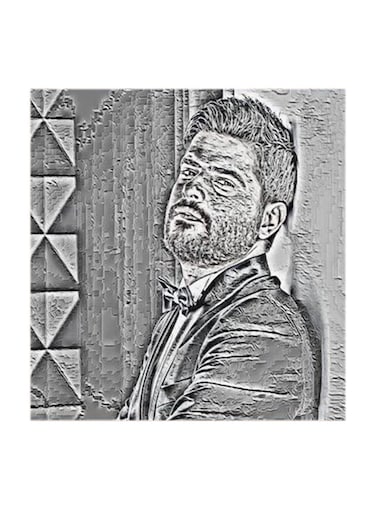 Nassif Zeytoun MDF Wall Art Multicolour 30x30cm