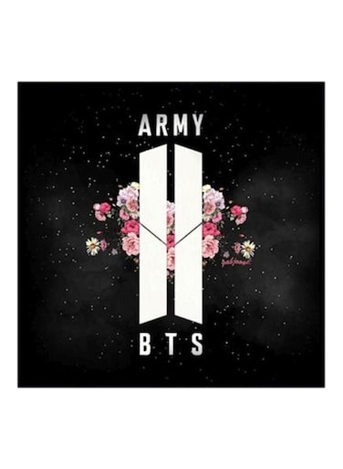 BTS Army Boy Band MDF Wall Art Painting Multicolour 30x30centimeter