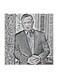 King Abdullah of Jordan MDF Wall Art Multicolour 30x30cm