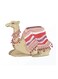 Camel Themed Wall Art Brown/Pink/White 30x30cm