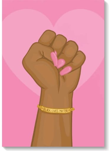 Black lives matter Wall Art Painting Multicolour 40x60cm