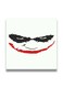 Decorative MDF Wall Art Painting Black/White/Red 30 x 30cm
