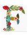 Alphabet F Themed Wall Art Red/Blue/Yellow 30x30cm