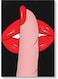 Pop Lips Wall Art Multicolour 40x60cm