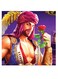 Man With Rose Printed Wall Art Multicolour 30x30cm