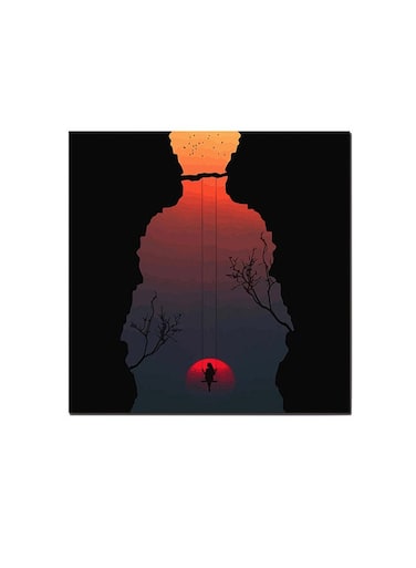 Sunset Wall Art Painting Multicolour 30 x 30cm