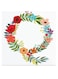 Alphabet Q Themed Wall Art Red/Blue/Yellow 30x30cm