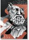 Abstract Statue Wall Art multicolour 40x60cm