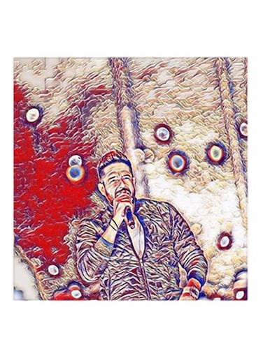 Mohamed Hamaki MDF Wall Art Multicolour