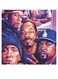 Rap Artists Printed Wall Art Blue/Brown/Purple 30x30cm