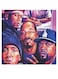 Rap Artists Printed Wall Art Blue/Brown/Purple 30x30cm