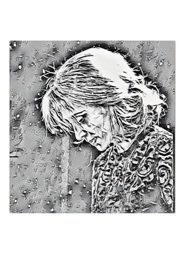 Fairuz MDF Wall Art Black/White