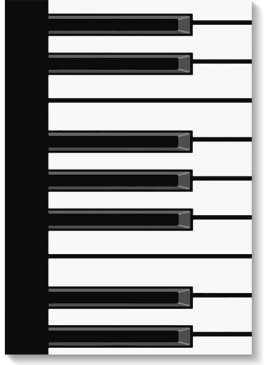 Piano Wall Art Multicolour 40x60cm