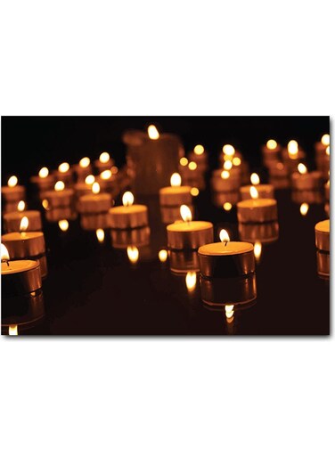 Candles Printed Wall Art Multicolour 40x60cm