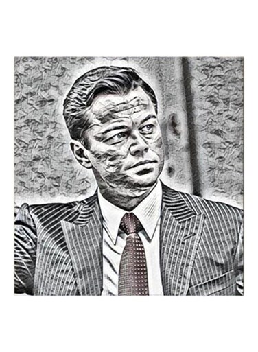 Leonardo Di-Caprio Wall Art Painting Multicolour 30x30centimeter