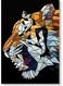 Tiger Themed Wall Art Painting Multicolour 40x60cm