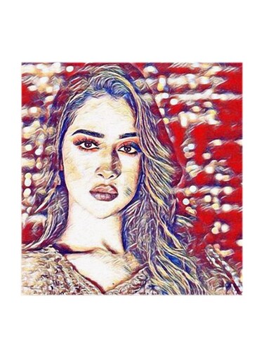 Balqees MDF Wall Art Multicolour 30x30cm