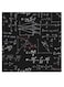 Maths Lovers Themed Wall Art Black/White/Red 30x30cm