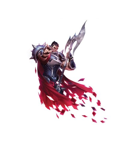 Legends Of Runeterra Themed Wall Art Red/Blue/Grey 30x30cm