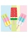Ice Cream Themed Wall Art Yellow/Pink/Red 30x30cm