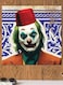Joker Themed Wall Art Purple/White/Red 30x30cm