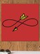 Infinity Themed Printed MDF Wall Art Red/Yellow/Black