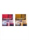 2-Pieces Islamic Motifs Mdf Wall Art Multicolour 30x30centimeter