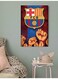 Barcelona Logo Themed Wall Art Painting Multicolour 40x60cm