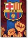 Barcelona Logo Themed Wall Art Painting Multicolour 40x60cm