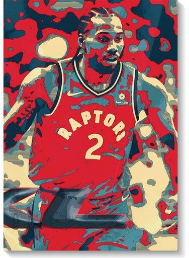 Kawhi Leonard Wall Art Painting Multicolour 40x60cm