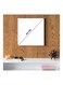Modern MDF Wall Art Black/White 30 x 30cm