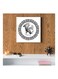 Modern MDF Wall Art Black/White 30 x 30cm