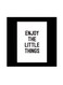 Quotes Themed Wall Art White/Black 30x30cm