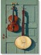 Violin And Banjo Wall Art Multicolour 40x60cm