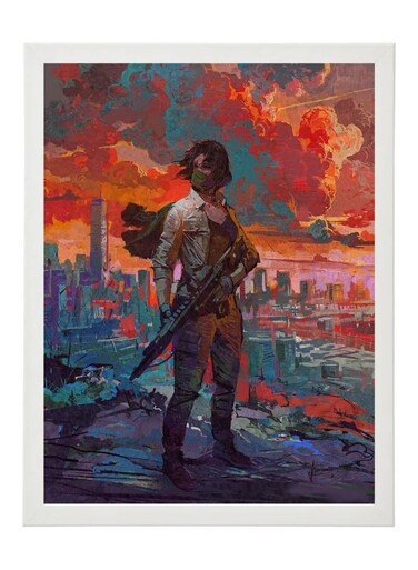 Digital Wall Art Poster Frame World In Chaos 30X40 cm