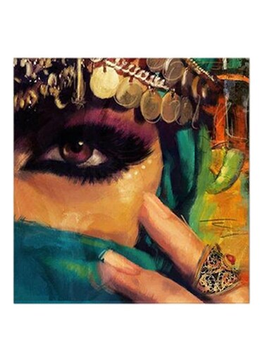 Arabian Women Abstract MDF Wall Art Multicolour